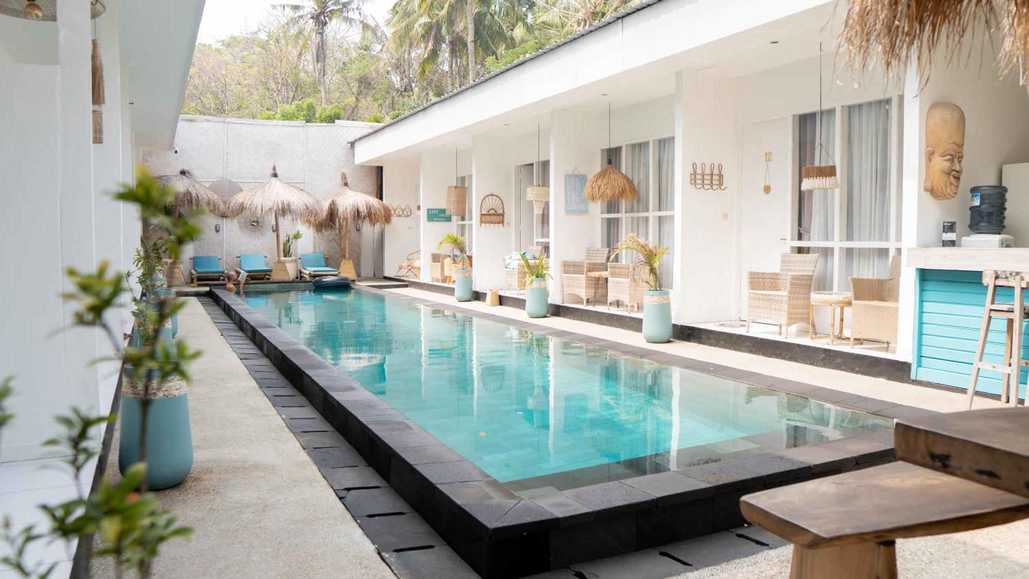 The White Bay Hotel Gili Trawangan Exterior foto