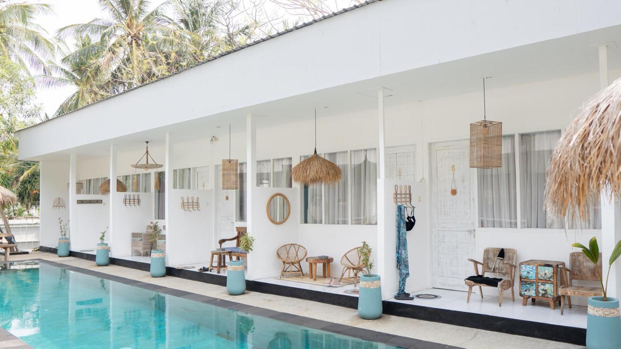 The White Bay Hotel Gili Trawangan Exterior foto